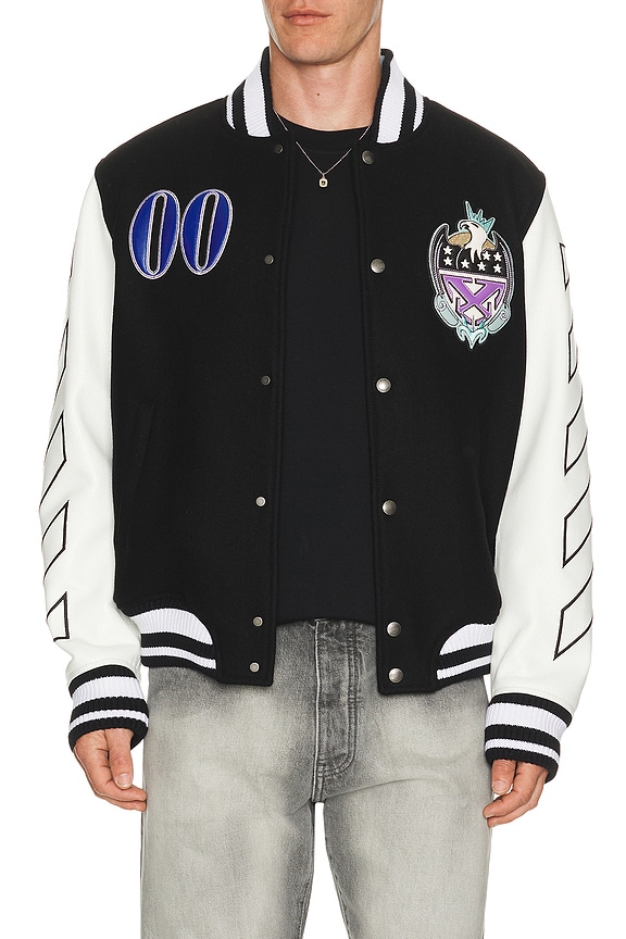 view 1 of 6 BLOUSON CAMPUS ROYAL JEWELS in Black