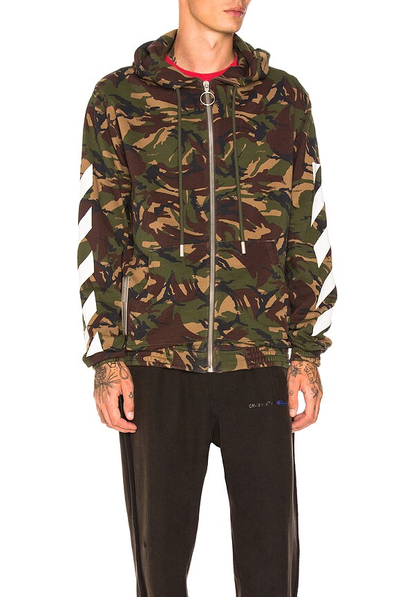 view 2 of 6 Zipped Hoodie in Camouflage