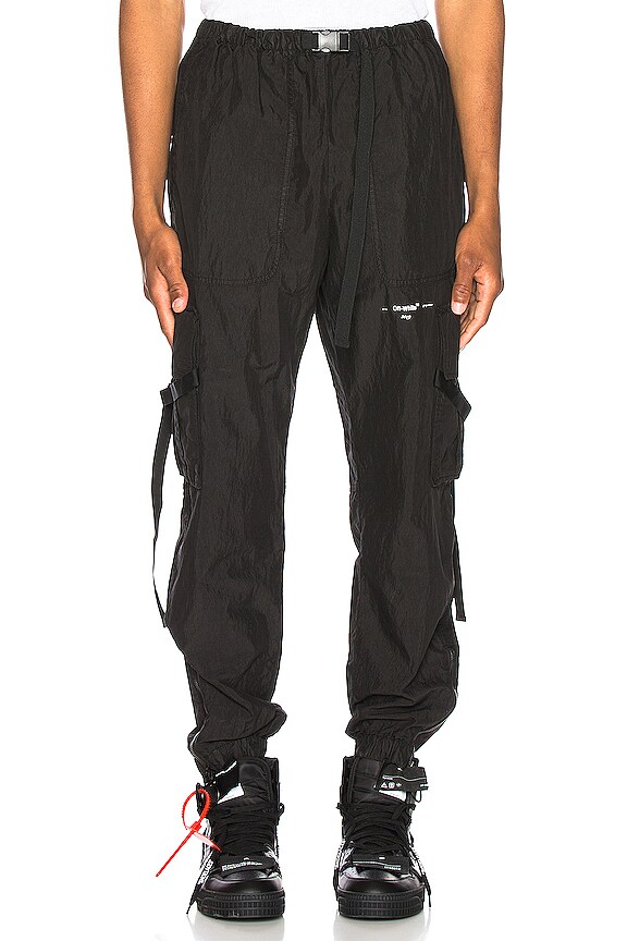 view 2 of 5 PANTALÓN PARACHUTE CARGO in Black