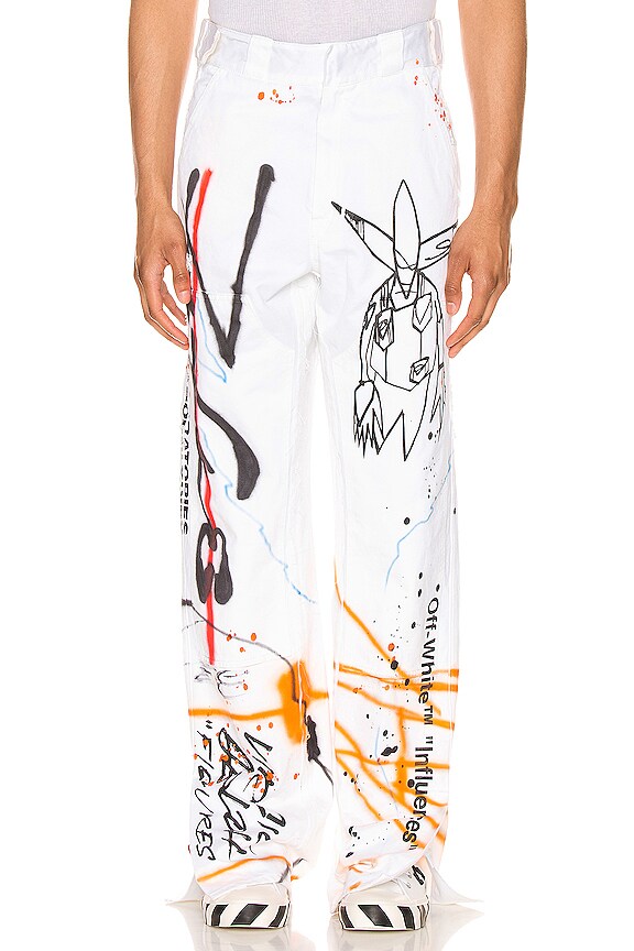 view 1 of 5 PANTALON FUTURA in White