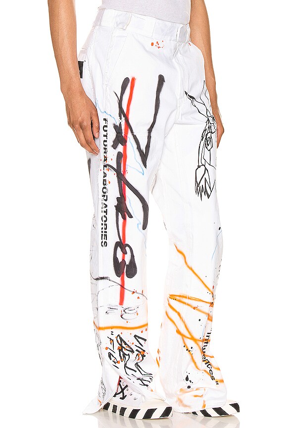 view 2 of 5 PANTALON FUTURA in White
