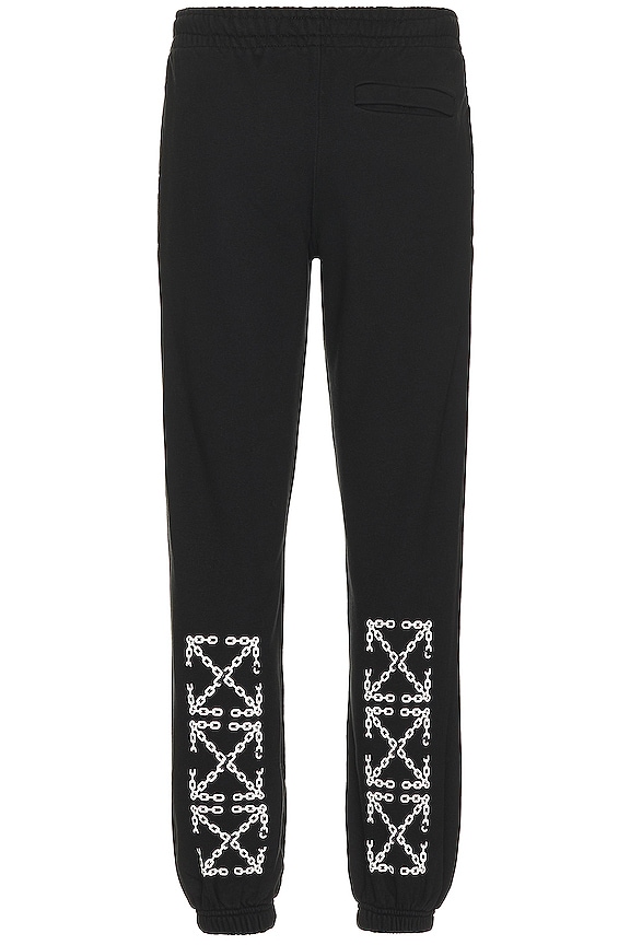 view 2 of 3 Chain Arrow Sweatpants in Black & White