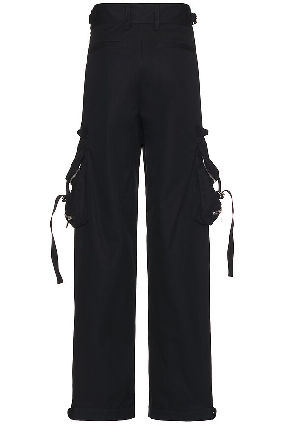 view 2 of 7 Zip Cotton Cargo Pant in Black