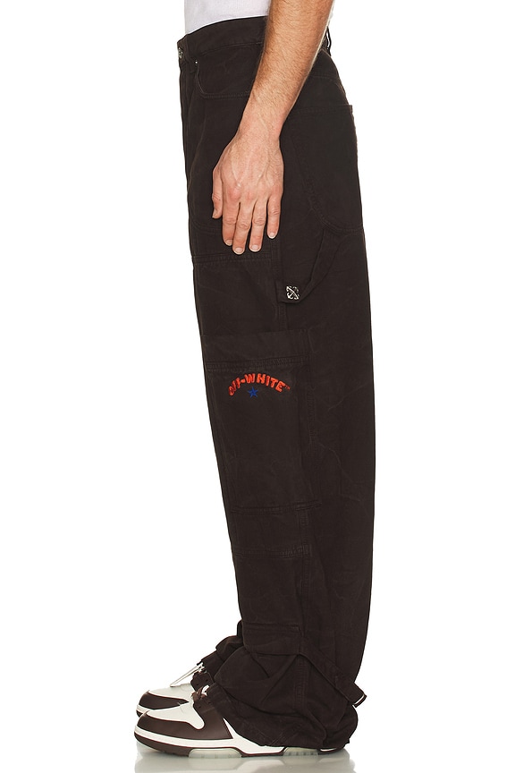 view 2 of 6 Overdyed Carpenter Pant in Chocolate & Red