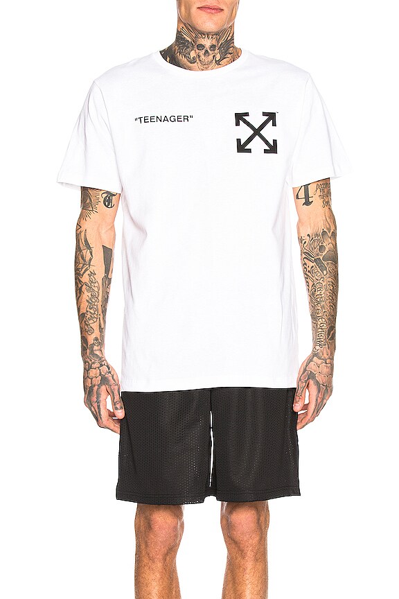 view 2 of 5 Flamed Bart Tee in White