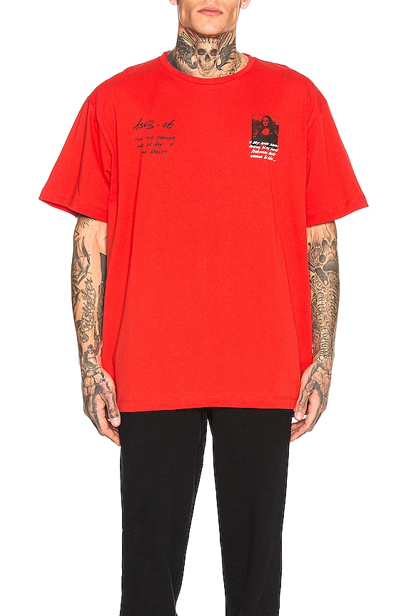 view 2 of 5 Mona Lisa Graphic Tee in Red & Black
