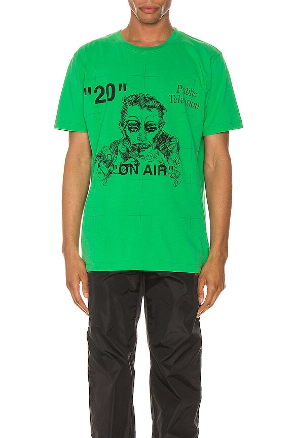 view 1 of 5 Mirko Artist Tee in Green & Black
