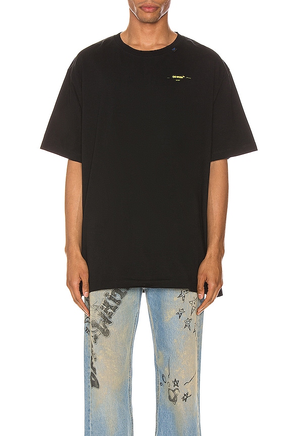 view 2 of 6 Acrylic Arrows Tee in Black & Yellow