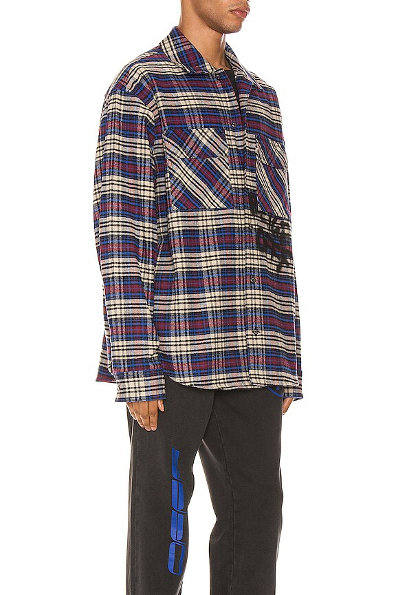 view 2 of 6 Flannel Check Shirt in Blue & Black
