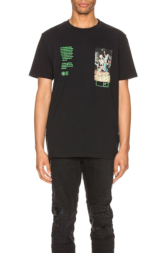 view 2 of 5 Pascal Painting Slim Tee in Black & Multi