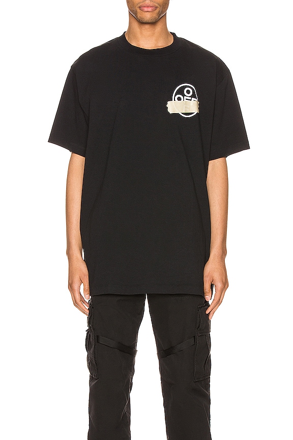 view 2 of 5 Tape Arrows Over Tee in Black & Beige