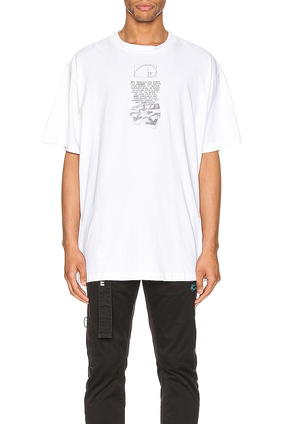 view 2 of 6 Dripping Arrows Tee in White & Black