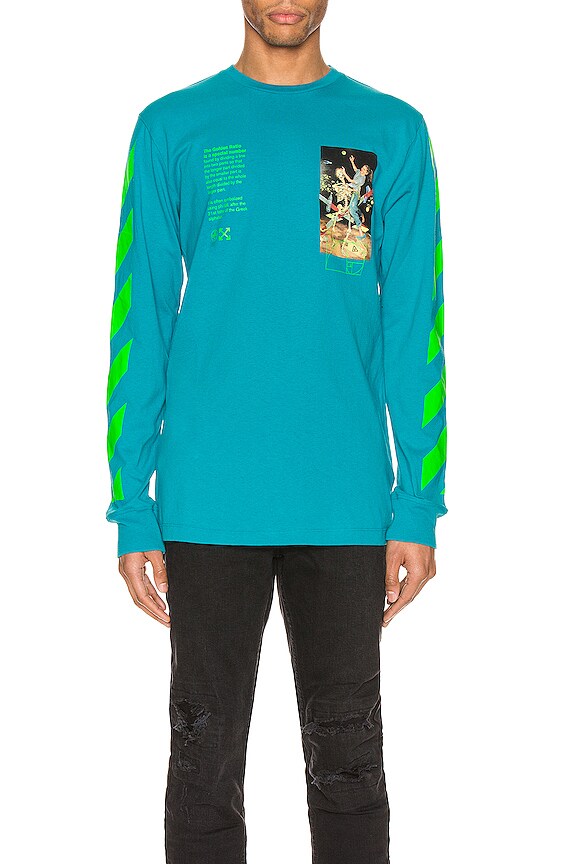 view 2 of 5 Pascal Painting Long Sleeve Tee in Petrol Blue & Multi