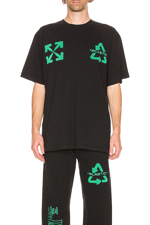view 2 of 5 Universal Key Short Sleeve Tee in Black & Mint