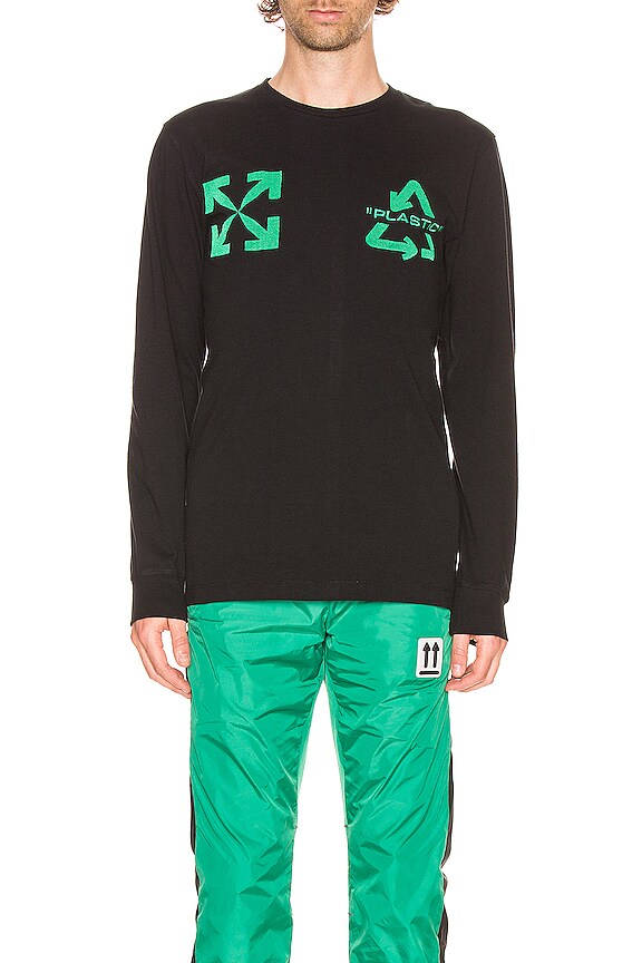 view 2 of 5 CUELLO REDONDO L/S in Black & Mint