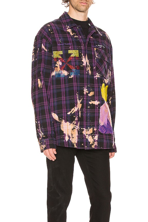 view 2 of 6 Flannel Check Shirt in Violet & Multi