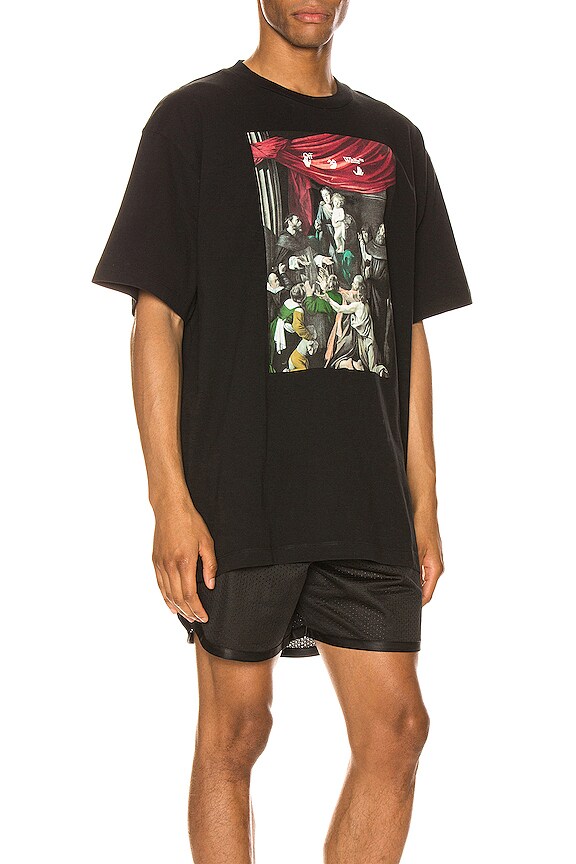 view 2 of 4 Caravag Painting Over Tee in Black