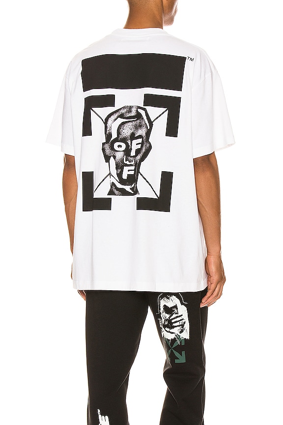 view 1 of 5 T-SHIRT GRAPHIQUE in White & Black