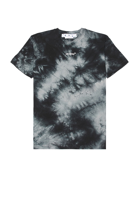 view 2 of 4 CAMISETA ARROW TIE DYE SLIM in Warm Grey & White