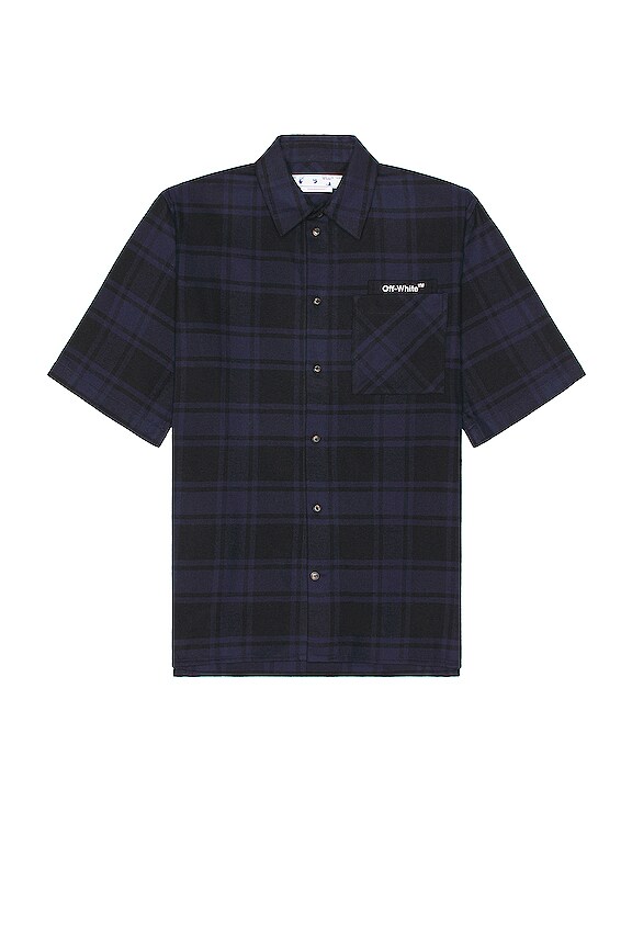 view 2 of 4 CHEMISE EN FLANELLE OUTLINE ARROW in Blue & Black