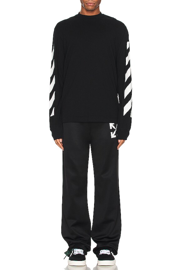 view 4 of 4 CAMISETA DIAGONAL ARROW in Black & White