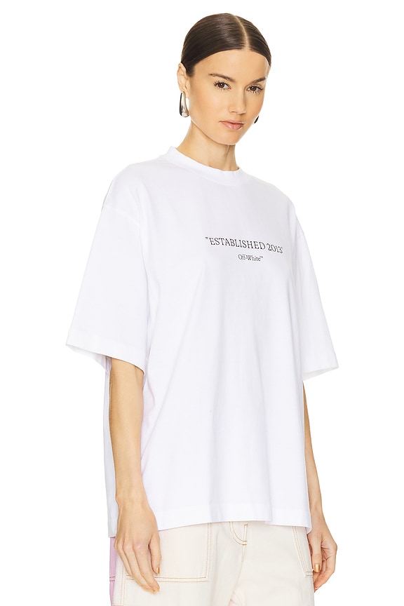 view 2 of 4 Est 2013 Skate Tee in White & Black