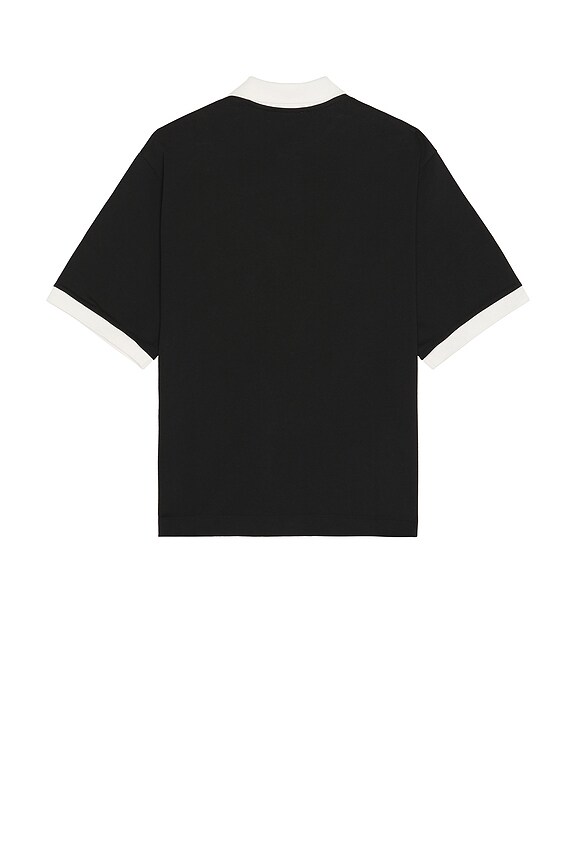 view 2 of 5 College Short Sleeve Polo in Black