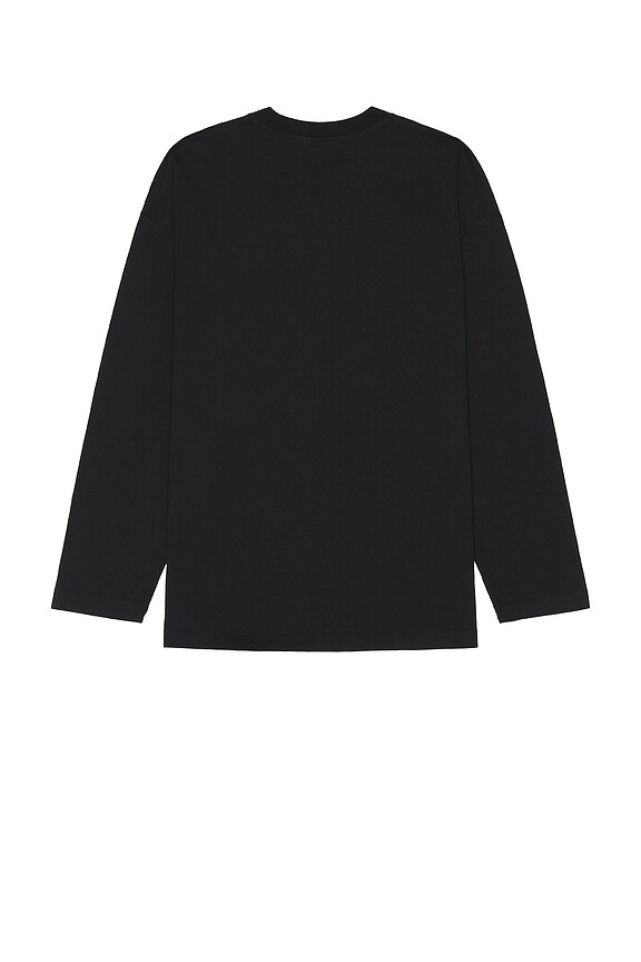 view 2 of 5 Stamp Wide Long Sleeve Tee in Black