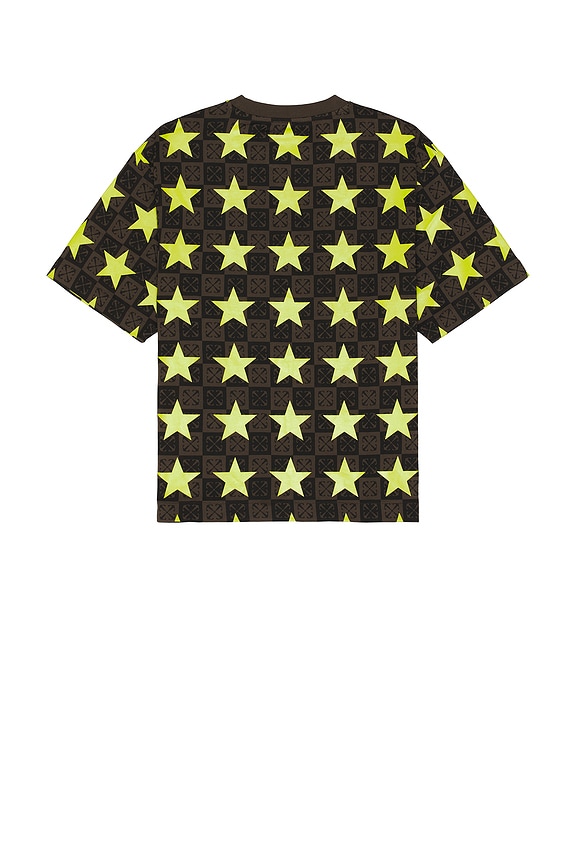 view 2 of 5 Stars All Over Skate Short Sleeve Tee in Green