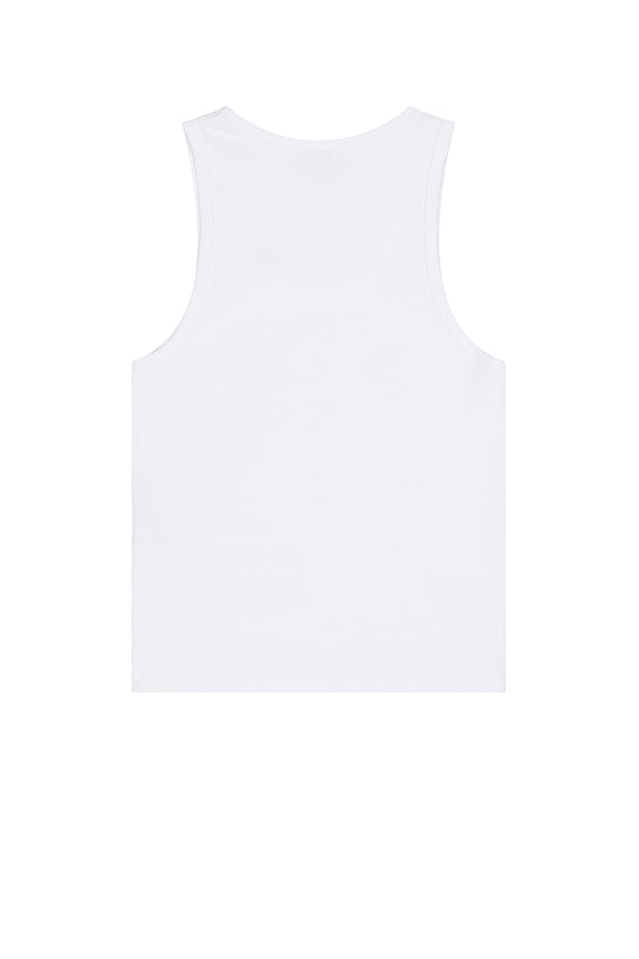 view 2 of 4 Off Stamp Rib Tank in White & Black