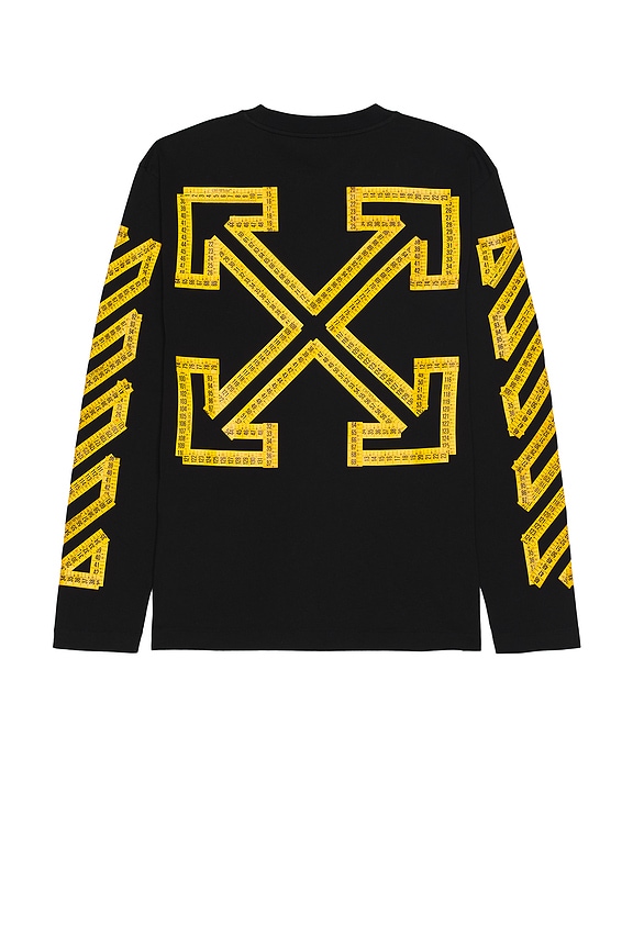 view 1 of 4 Tape Arrow Skate Long Sleeve Tee in Black & Citrus