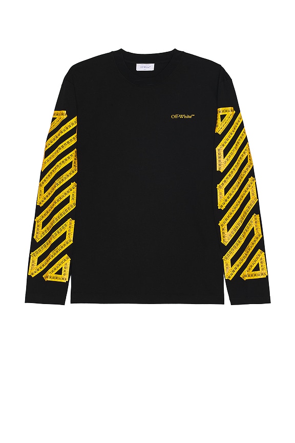 view 2 of 4 Tape Arrow Skate Long Sleeve Tee in Black & Citrus