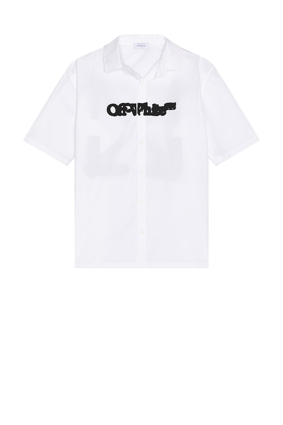 view 2 of 4 CAMISA SPRAY ARROW in White & Black