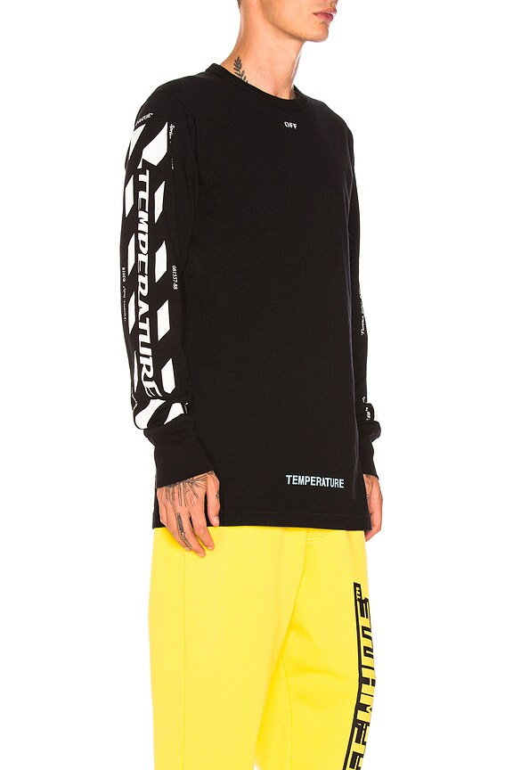 view 2 of 5 Diagonal Temperature Tee in Black