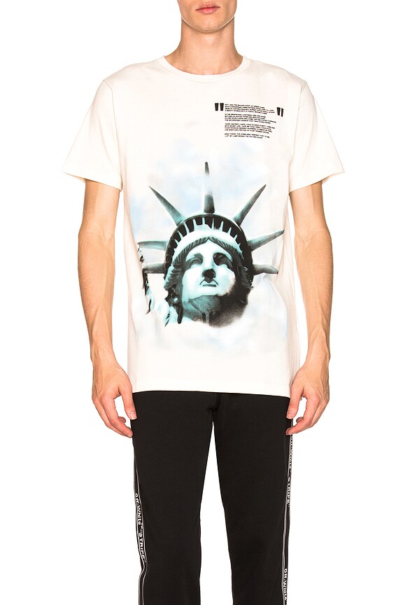 view 2 of 5 T-SHIRT STATUE OF LIBERTY in White & Black