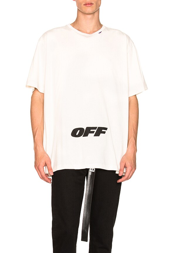 view 1 of 4 CAMISETA OFF in White & Black