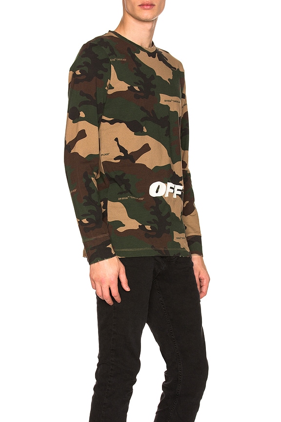 view 2 of 4 Off Long Sleeve Tee in Camo