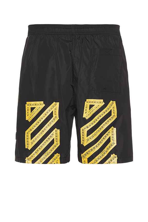 view 2 of 4 TAPE SURFER 스윔 쇼츠 in Black & Super Lemonade