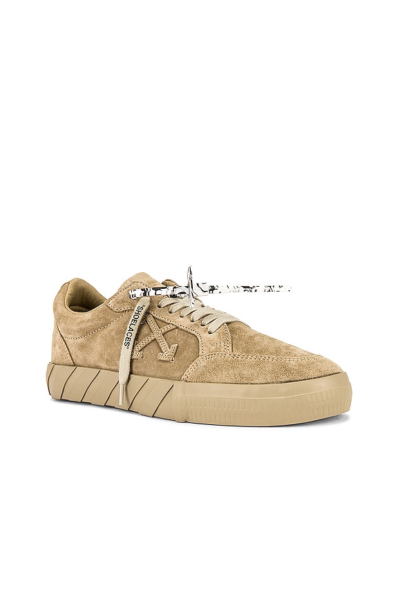 view 2 of 6 Low Vulcanized Suede Sneaker in Beige