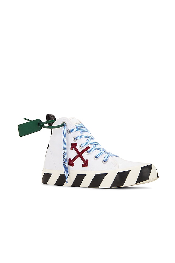 view 2 of 6 Mid Top Sneakers in White & Red