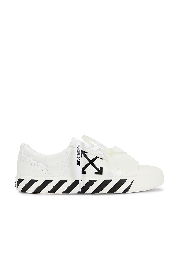 view 1 of 6 Vulcanized Undercut Sneaker in White & Black