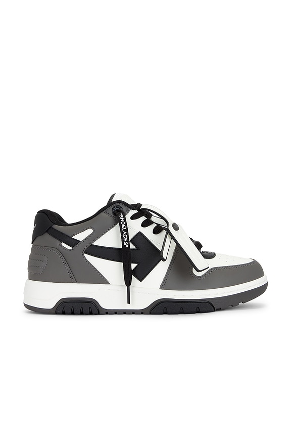 view 1 of 6 Out Of Office Calf Leather Sneaker in Dark Grey
