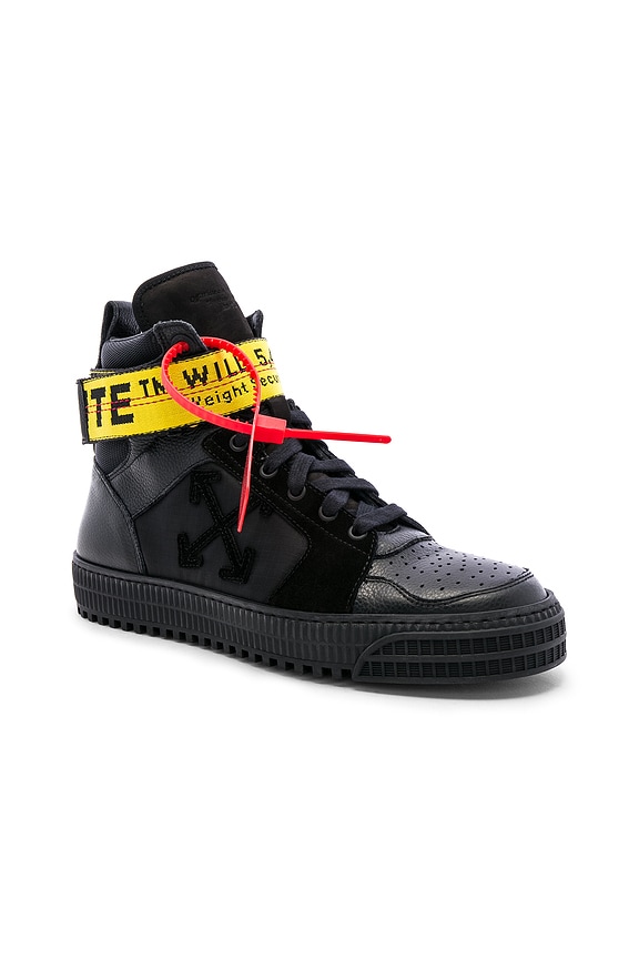 view 1 of 6 Industrial Belt Hi-Top Sneaker in Black & Black