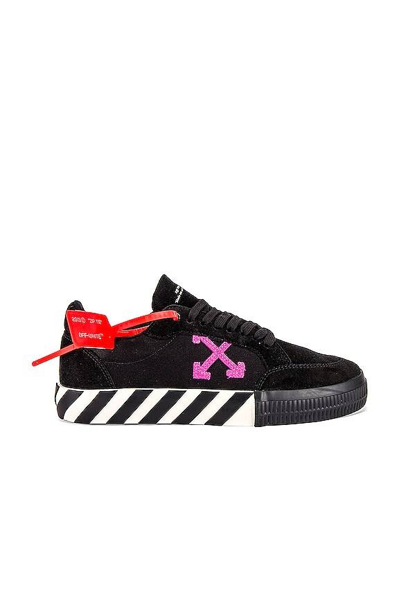 view 2 of 6 SNEAKERS LOW VULCANIZED in Black & Fuchsia