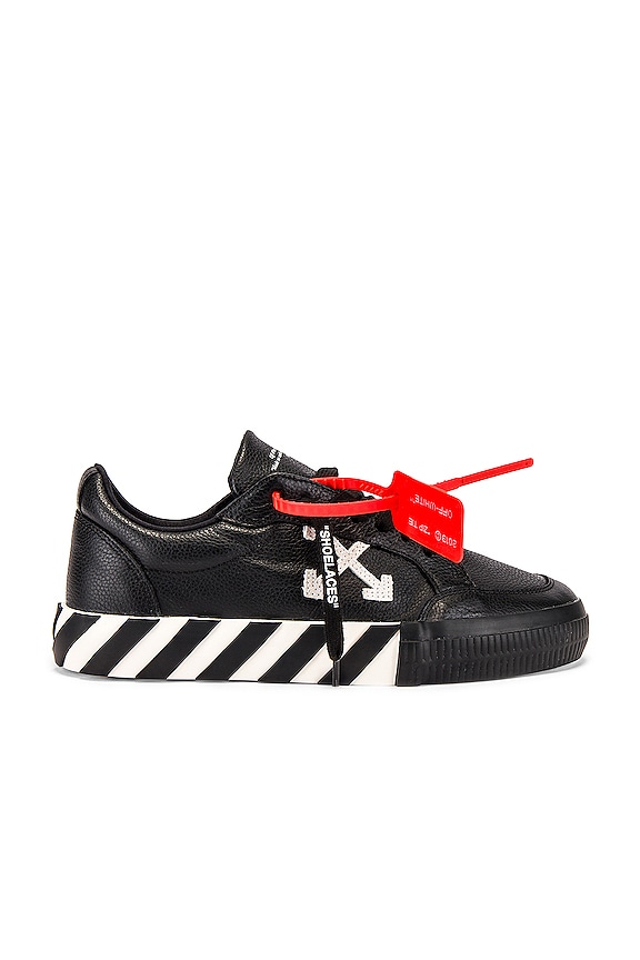 view 2 of 6 Low Vulcanized Sneaker in Black & White