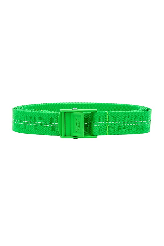 view 1 of 2 Mini Industrial Belt in Transparent & Brilliant Green