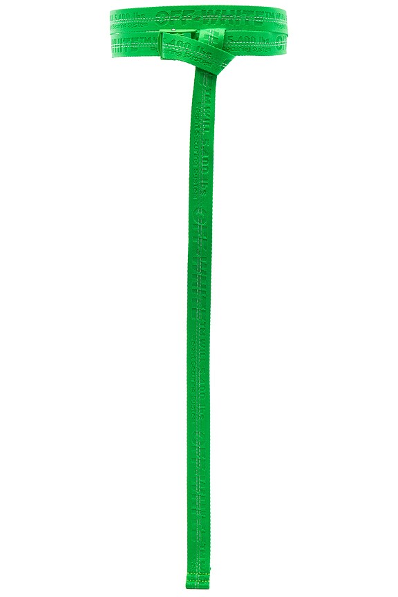 view 2 of 2 Mini Industrial Belt in Transparent & Brilliant Green