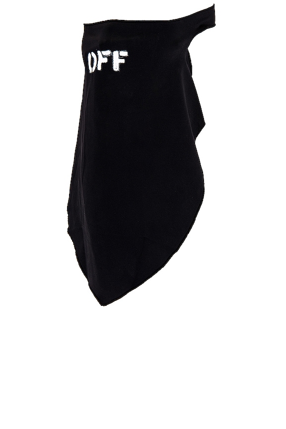 OFFWHITE Bandana Mask in Black & White REVOLVE