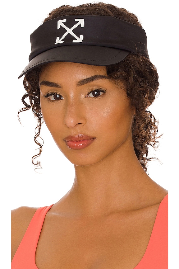 view 1 of 3 Logo Arrow Visor in Black & White