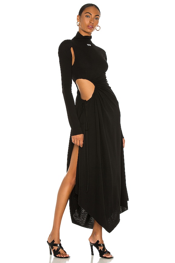 view 2 of 4 Plisse Panel Dress in Black